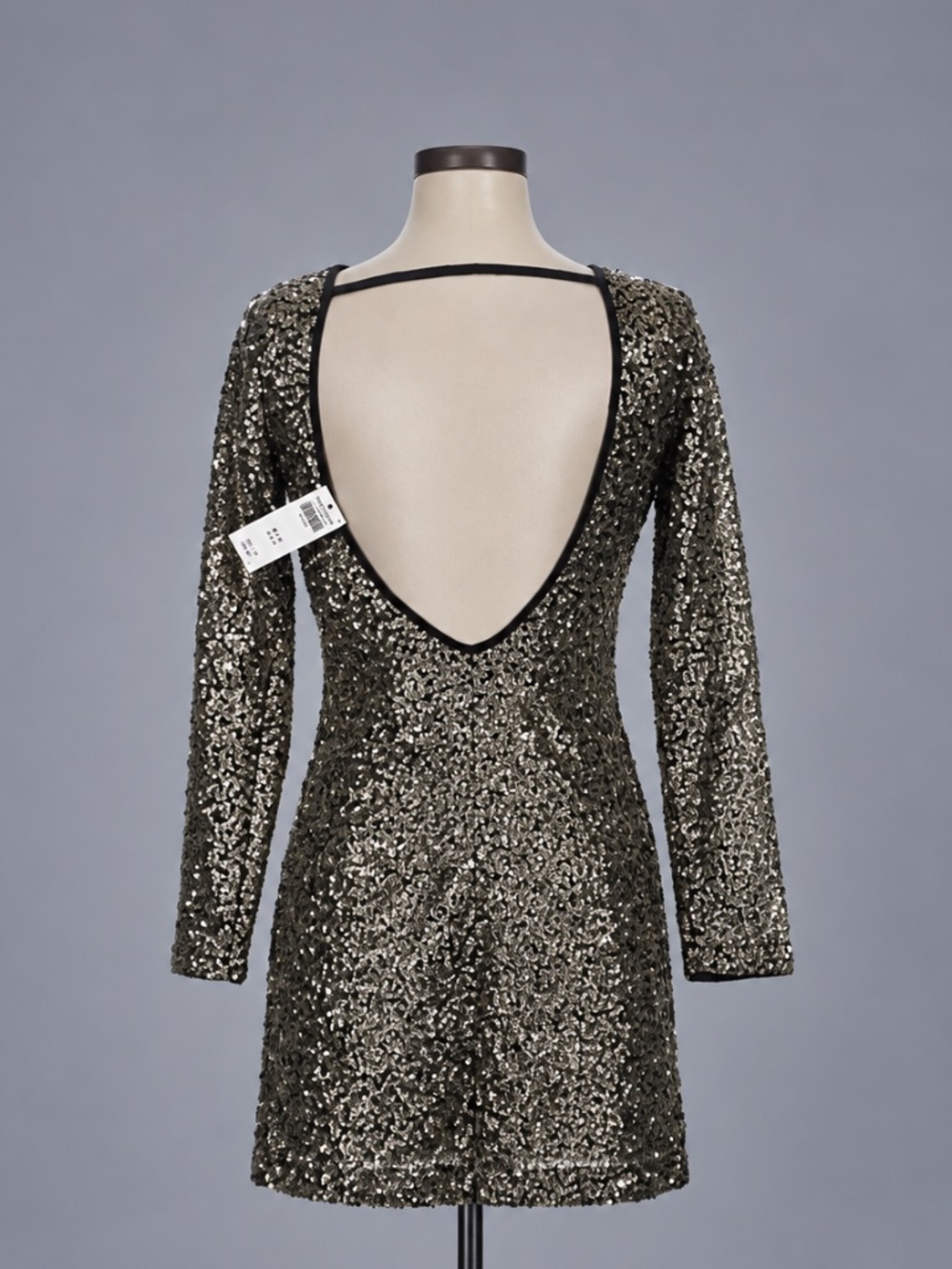 Abercrombie & Fitch Sequin Open Back Mini Dress – Size XS NWT